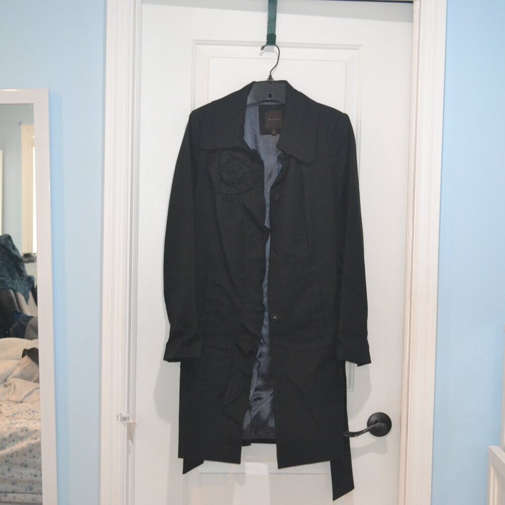 The Limited short trench coat, size medium color black